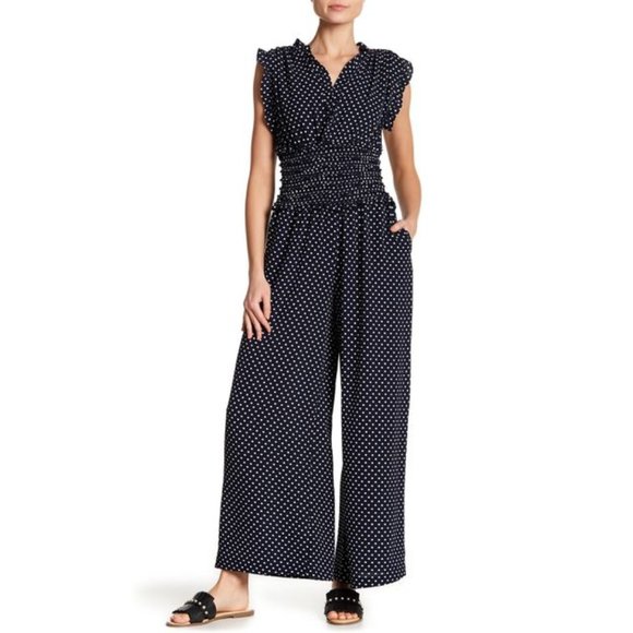 Max Studio Polka Dot Jumpsuit - Picture 4 of 6